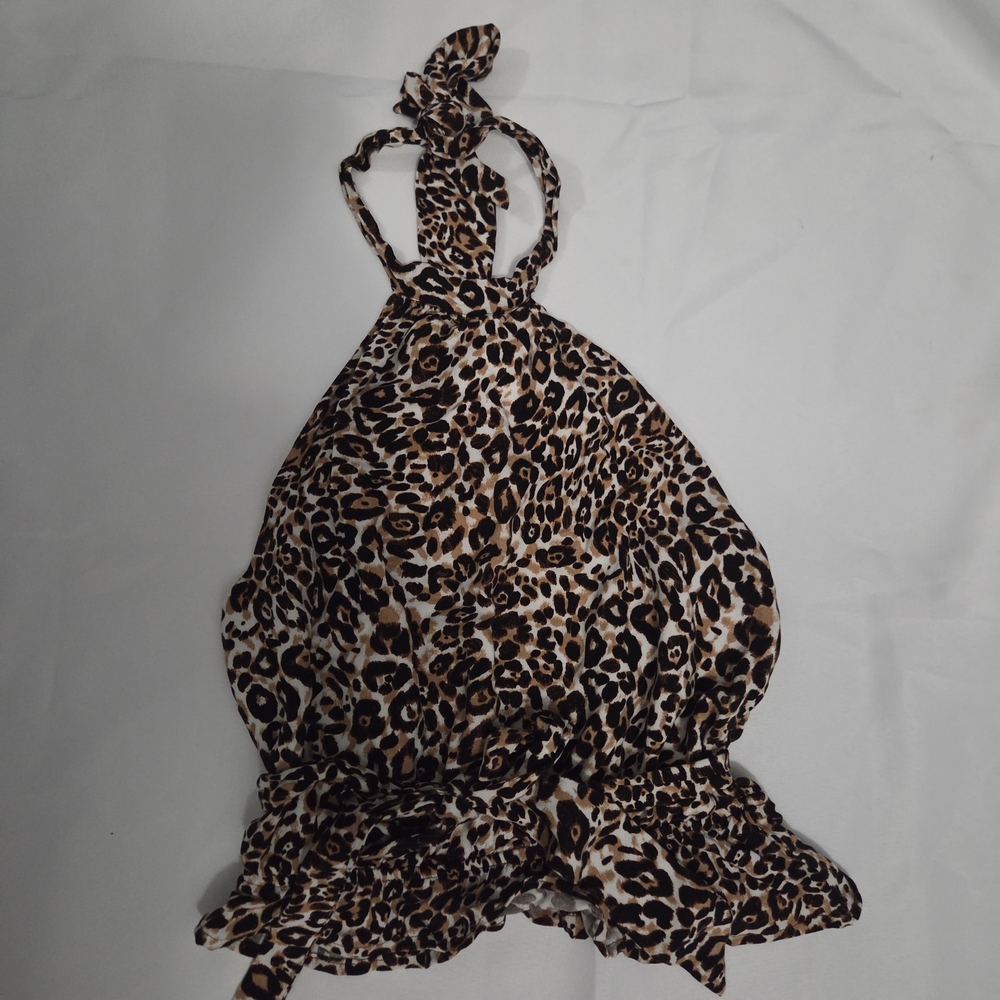 Leopard Print Halter Top